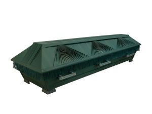 Kaanel 3+3 lehvikut, põhi sile Kangaga kaetud Siidist sisu